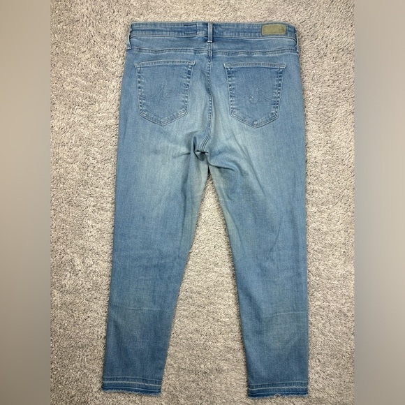 Adriano Goldschmied Jeans Womens 31 Stevie Capri Slim Straight Light Wash Casual - Picture 6 of 6